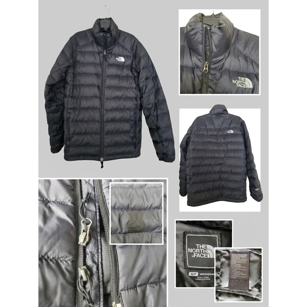 🖤 The North Face 550 Down Puffer Jacket Men’s S 🖤 EUC + Custom Patch!